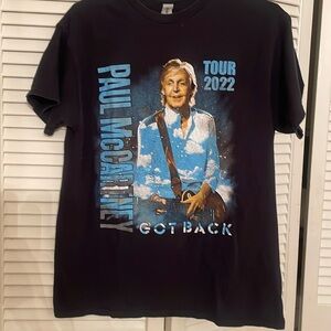 Paul McCartney Concert T-Shirt ~ S ~Black Graphic T-Shirt